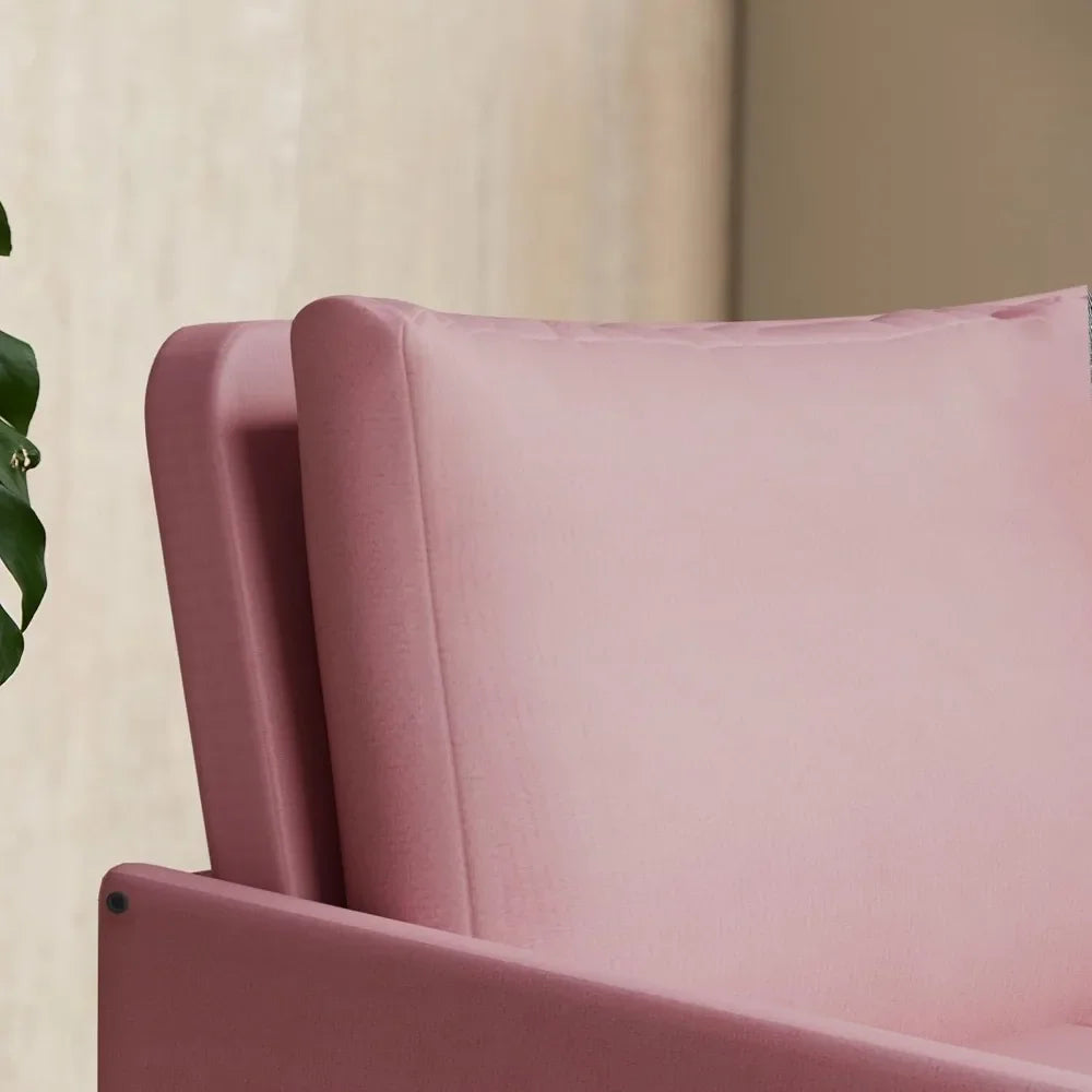 3-in-1 convertible sleeper sofa, loveseat sofa couch with pullout bed and storage for living room, bedroom, balcony, rv, flanne