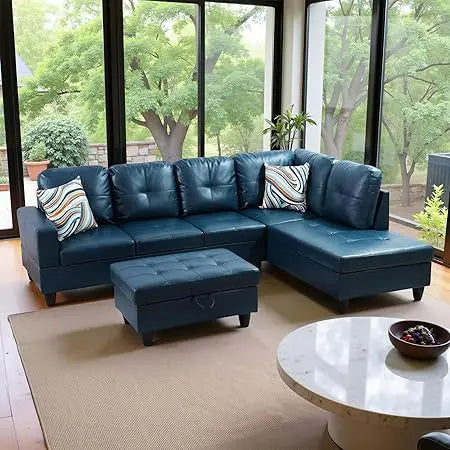 103.5" Oversized Sectional Couch, L Shaped Couch with Storage Ottoman, Modern Modular Sofa with Deep Seat