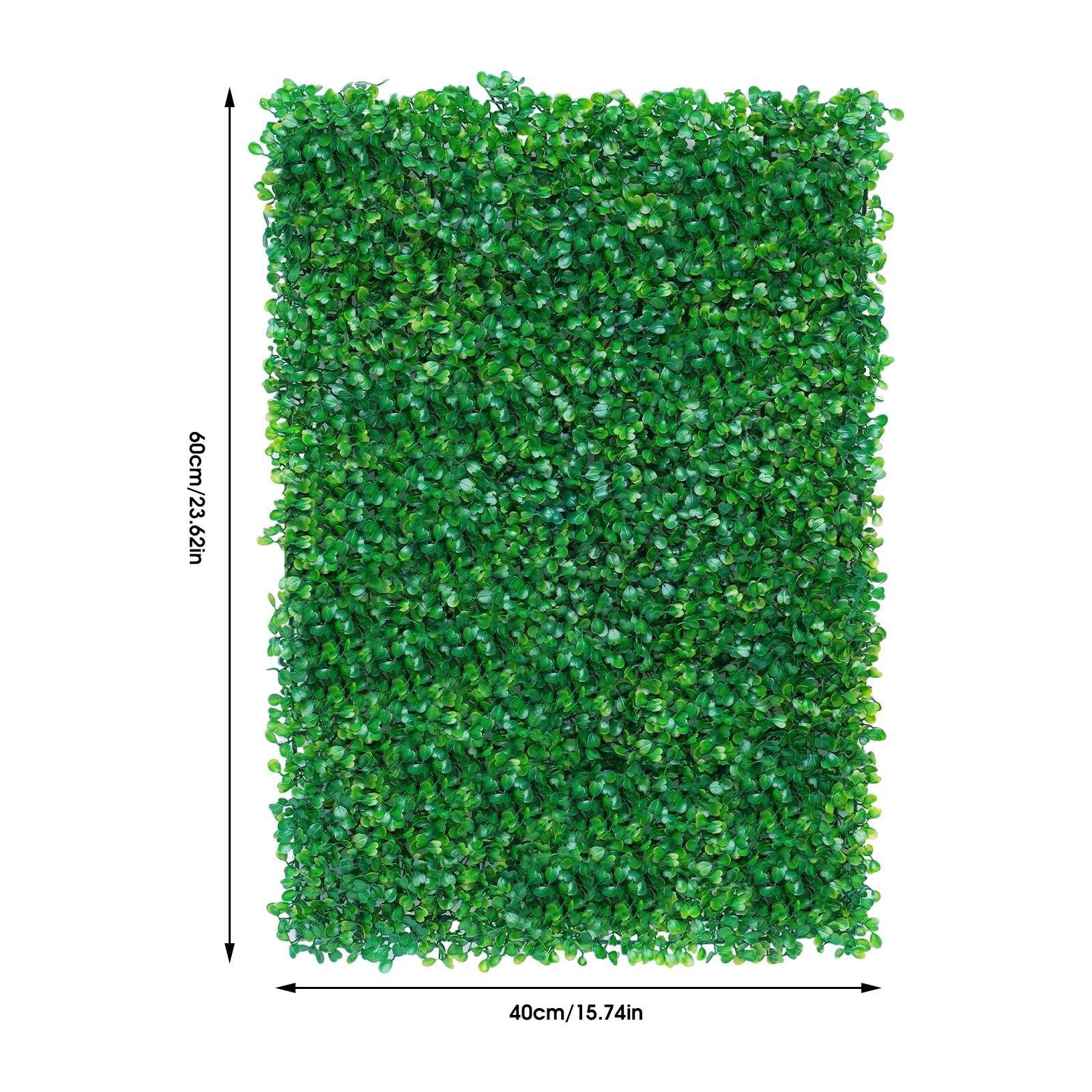 12 PCS Artificial Plant Wall Panels - 100% PE Material & Waterproof, High-Density Realistic Grass, Snap-on Design for Indoor/Outdoor