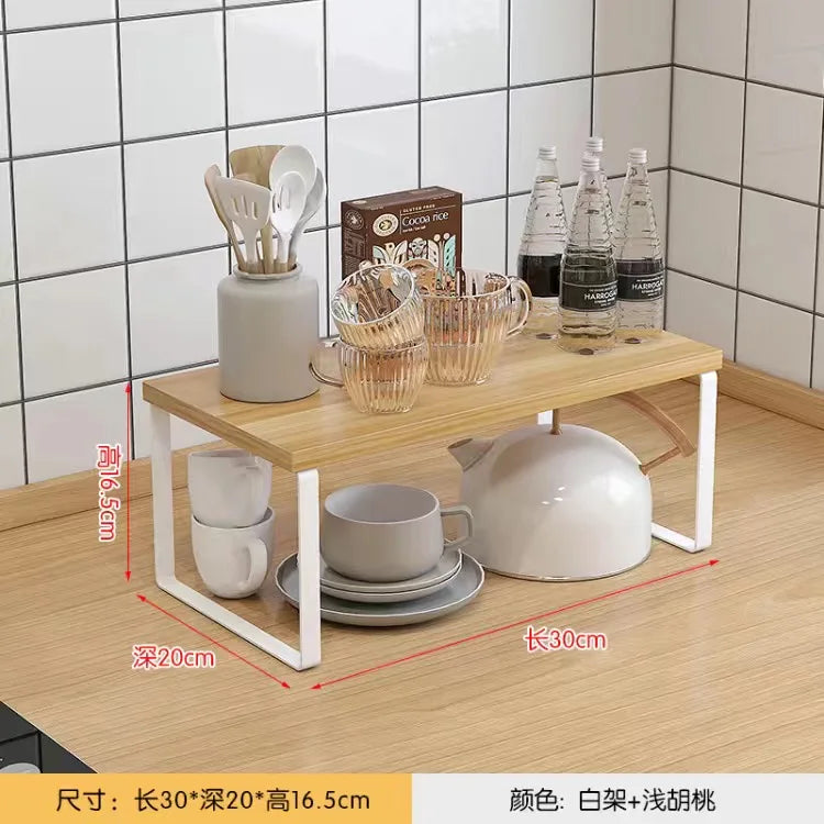 Kitchen Desktop Shelf/ Layered Storage Partition, Small Racks for Storing Dishes, Seasonings, Home Storage Holders Organization