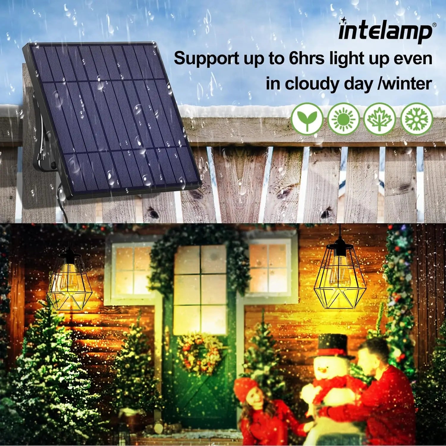 Lamp Solar Shed Light/ 4000mAh Metal Basket Solar Pendant Light /Solar Chandelier /Hanging Light For Garden/ Yard /Gazebo/ Barn