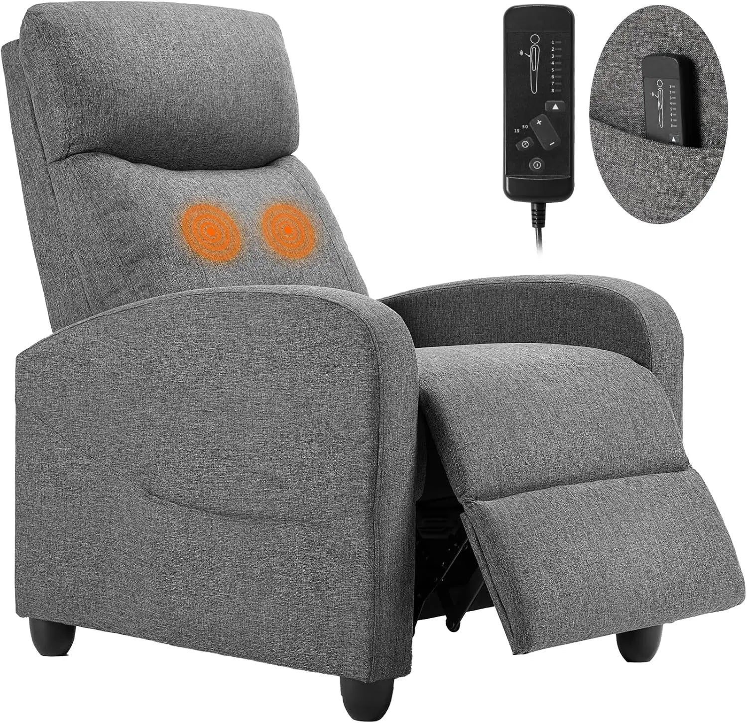 Recliner Chair for Adults, Adjustable Home Theater Seating with Lumbar Support for Any Room