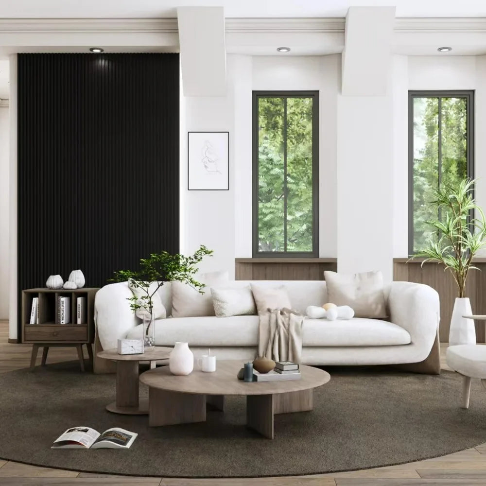 Contemporary 3D Slat Wall Panels - 8 Pack for 94.5 x 6.6, TV or Bedroom Wall, Matte Black Finish