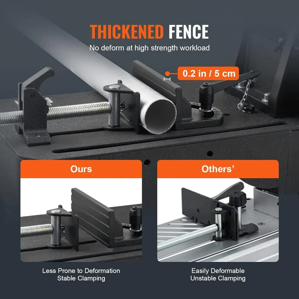 14- 355mm Blade Diameter Chop Saw, 2800W 1200RPM Steel Cutting Machine, Adjustable 0-45° Dry Cut Chop Saw for Metal