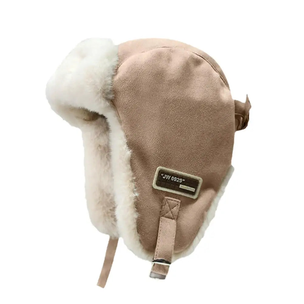 Thick Warm Russian Ushanka Fur Hat Fashion Male/ Female Winter Hat Black Grey Earflap Ski Russian Cap Bomber Hat Gifts