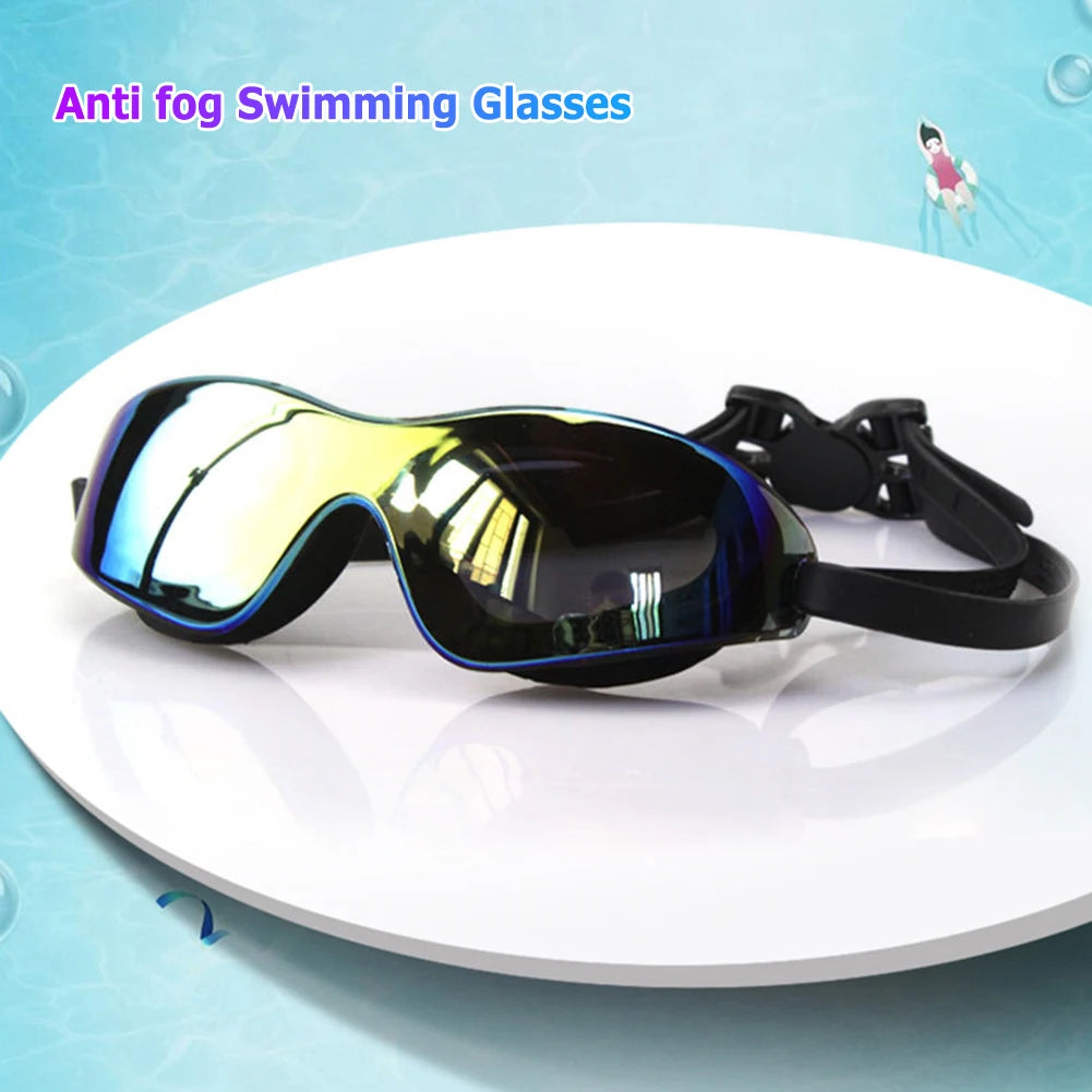 Swimming Goggles/ Adjustable Electroplate Diving Glasses/ No Leaking/ Swim Sports Eyewear for Women, Men ,Youth ,Kids