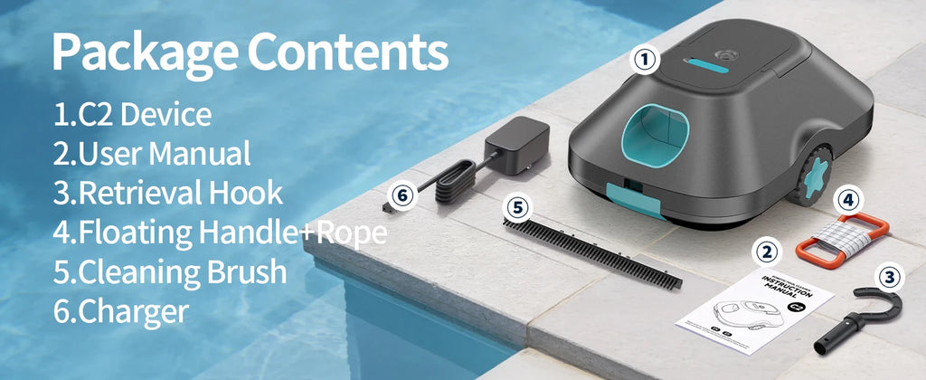 2026 Upgraded Robotic Pool Cleaner/ 210 Mins Runtime/ Smart Path Planning/Auto-Parking Automatic Pool Vacuum for Above Ground/ Inground Pools, 2200 Sq .Ft Coverage