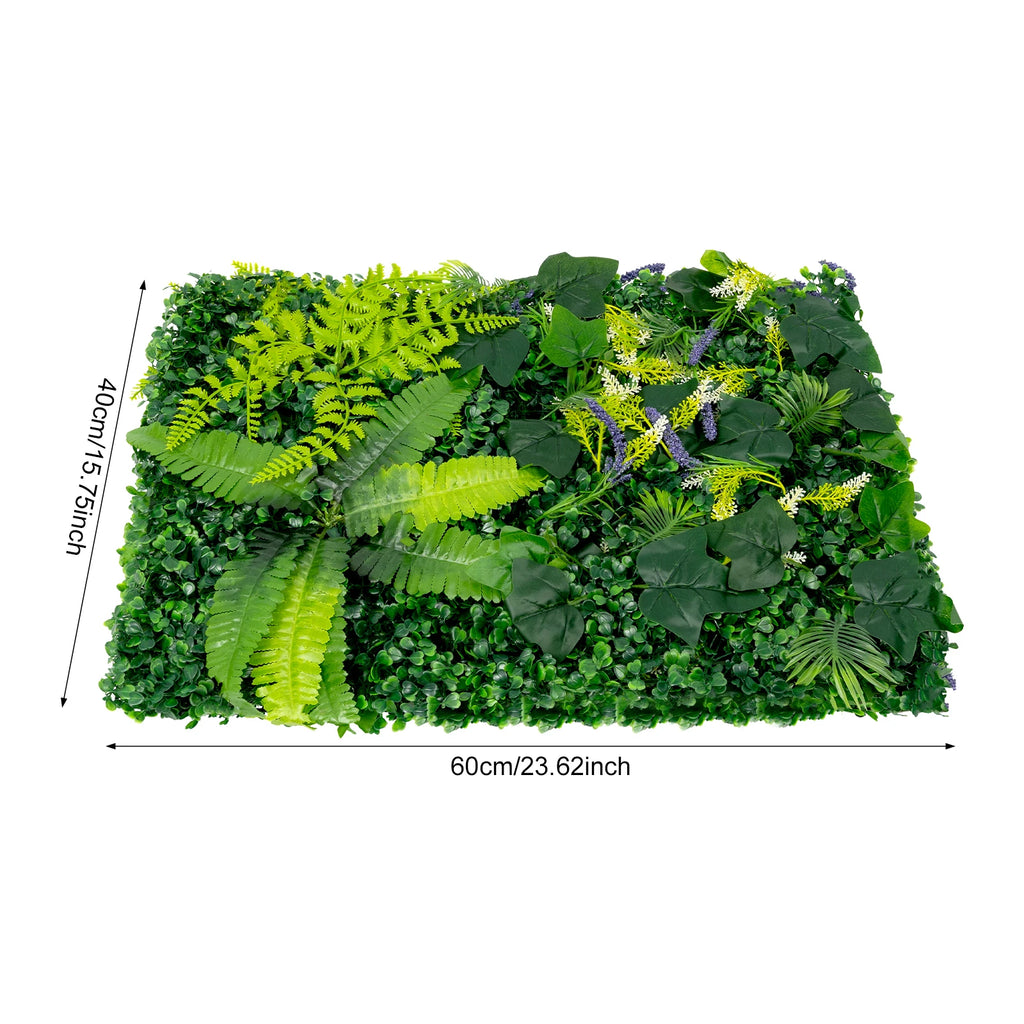 6PCS 60x40cm Artificial Grass Backdrop Wall, Greenery Walls，Greenery Backdrop for Indoor/Outdoor, Wedding, Garden, Home
