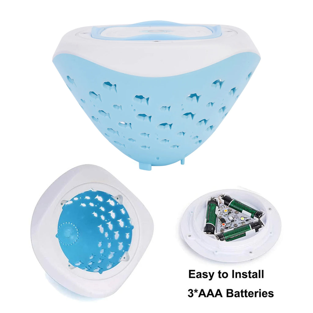 Multi Color Underwater Lamp/ Fish Pattern Floating Night Lights /4 Colors/ Battery Operated for Disco Pool Party