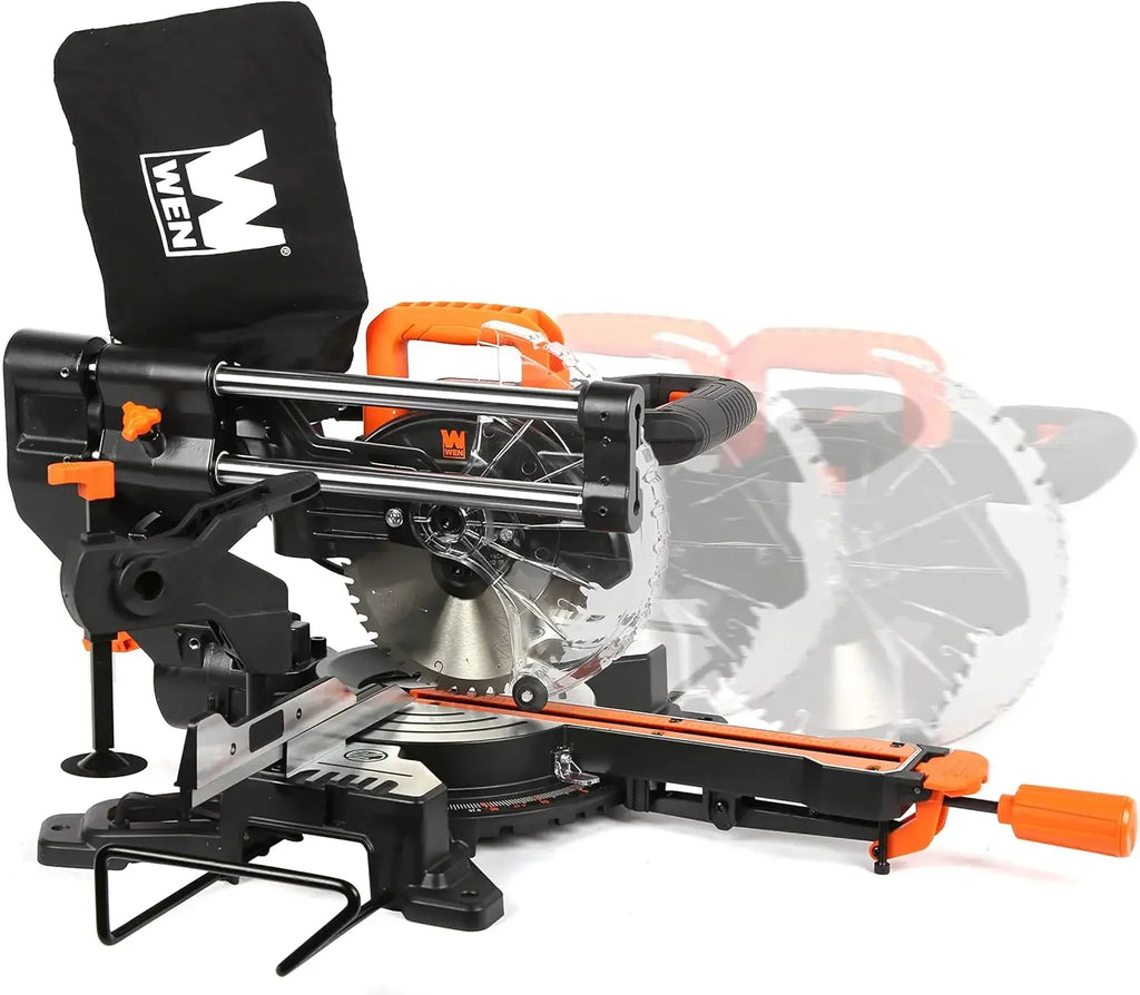 MM0713 9.5-Amp 7.25-Inch Single Bevel Compact Sliding Compound Miter Saw with LED Cutline Guide, Black