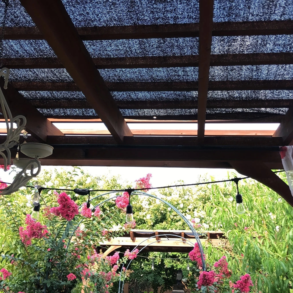 Black High-Density Polyethylene Sunshade Sail - Professional Anti-UV Design, 85%, Suitable for Terrace, Pergola, Courtyard