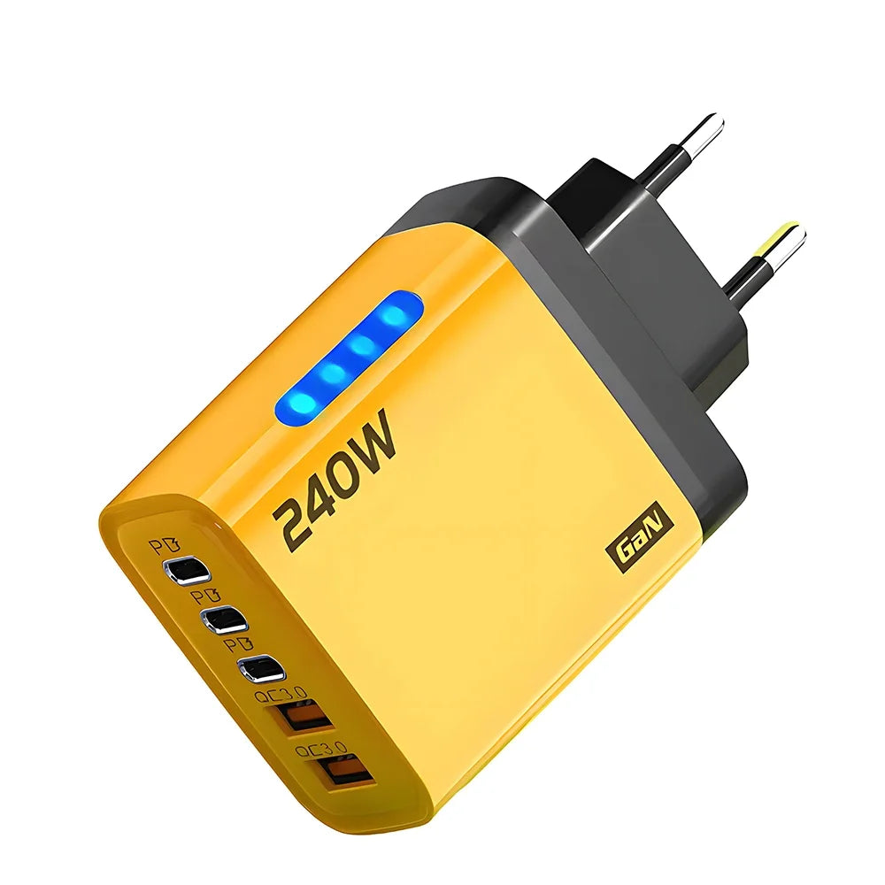 5 Ports/ USB/ C/ PD Charger/ Quick Charge 3.0 Type C/ USB Phone Chargers/ Fast Charging Adapter For iPhone 16 15/ Samsung