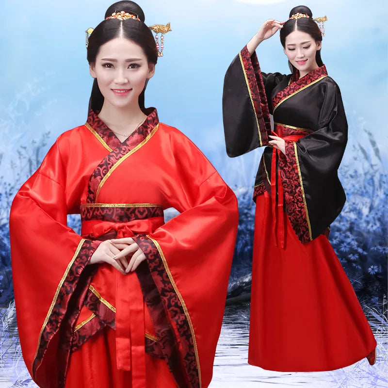 Vintage Ethnic Style Women Top/ Skirt 2 Piece Set Princess Dance Costume/ Hanfu Ladies Suit Cosplay Outfit Woman New Year Clothing