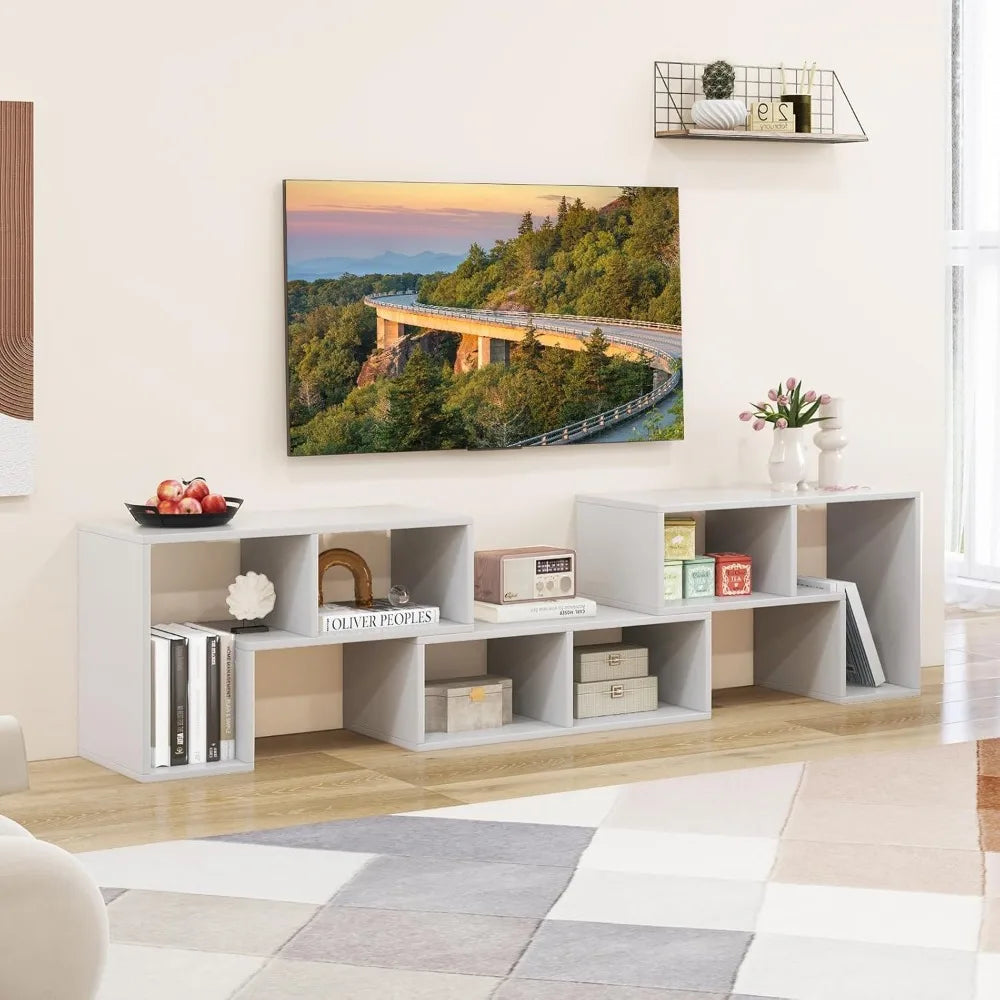 Free-Combination TV Stand for Bedroom - Entertainment Center for 50/ 55/ 60/ 65/ Inch TV, 3-Piece Media Console Table with Storage