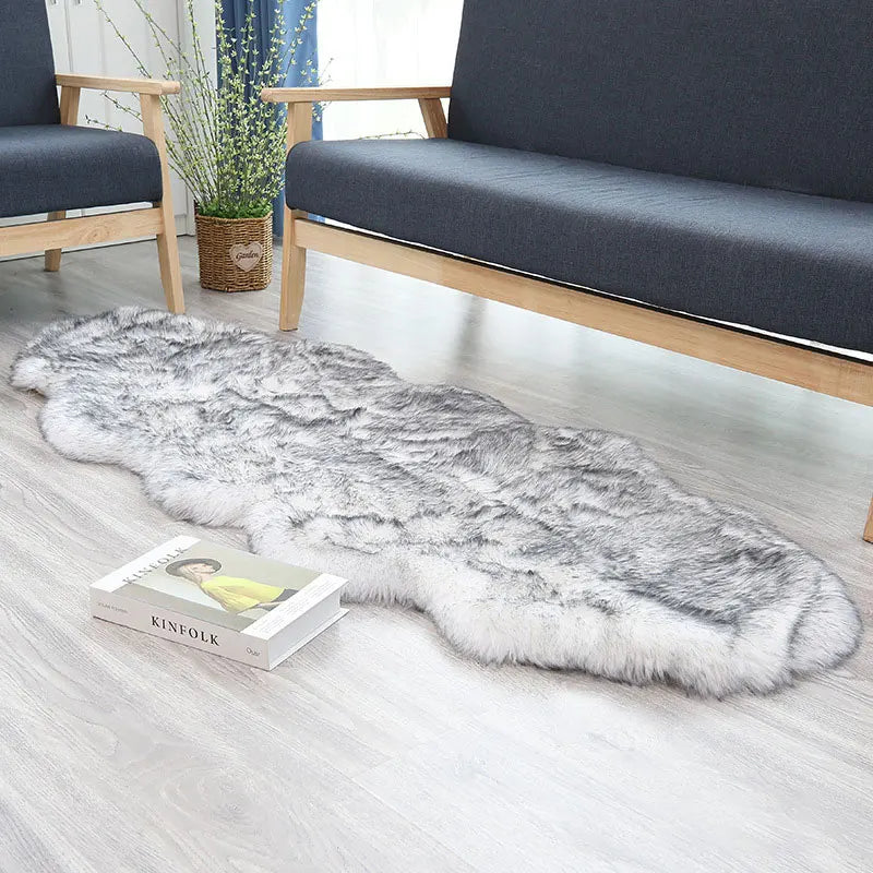 Imitation Sheepskin Carpet Fluffy Plush Rugs Luxury Fur Bedroom Bedside Carpet Living Room Sofa Area Rug Faux Wool Carpet