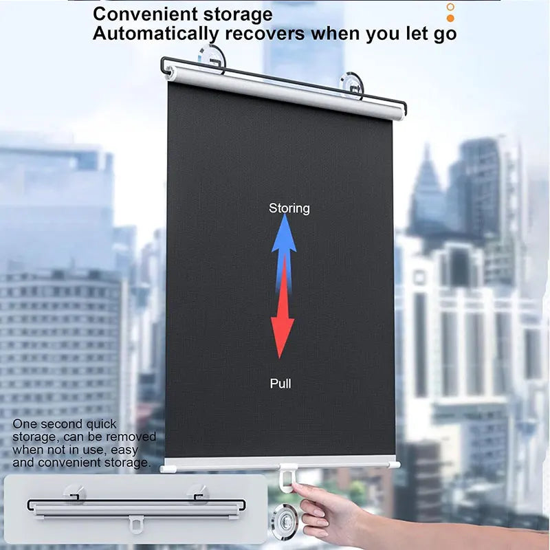 Blackout Curtain Blinds Without Drilling/ Window Roller Interior/ Bedroom Roll/ Black Out Rolls/ Blind Suction Cup/ Home Decor Items