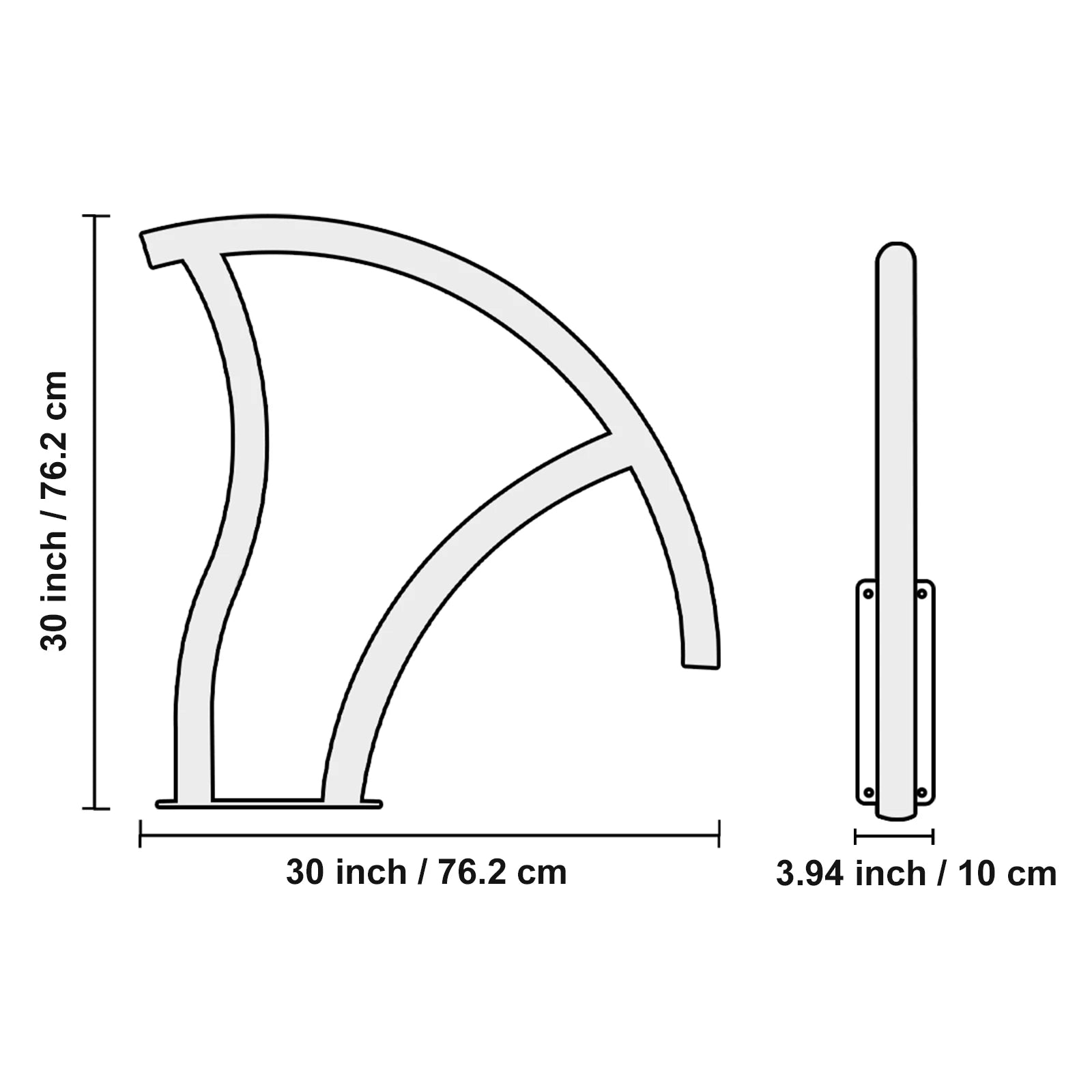 Pool Handrail Stainless Steel with Base Plate for Indoor/Outdoor Swimming Pool Safety Railing w/ Grip Cover for Decks