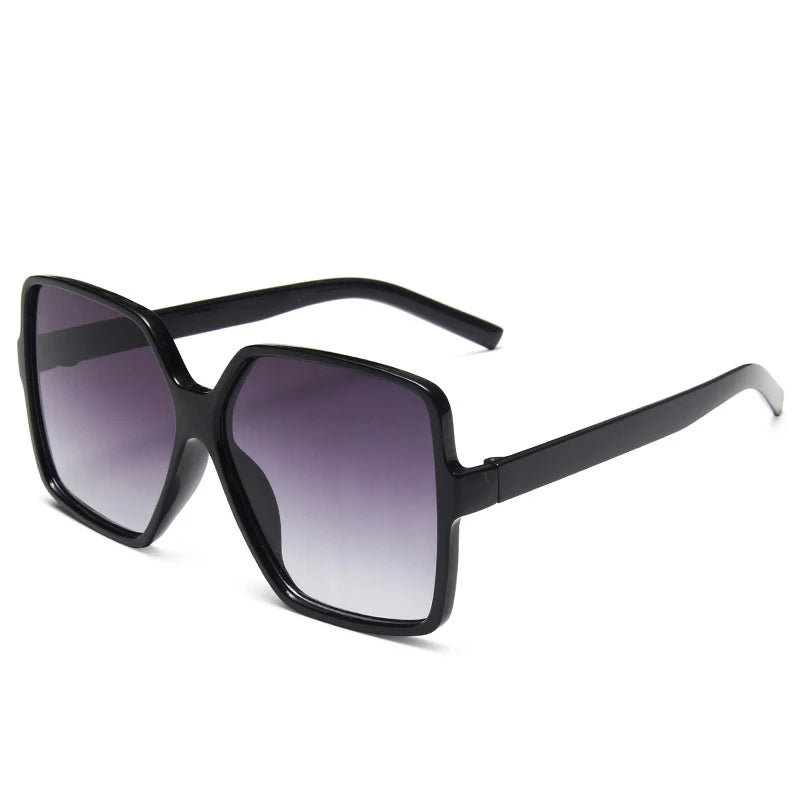 New Vintage Sunglasses Women/ Square Big Frame Sun Glasses Female Brand Designer Retro Shades Fashion