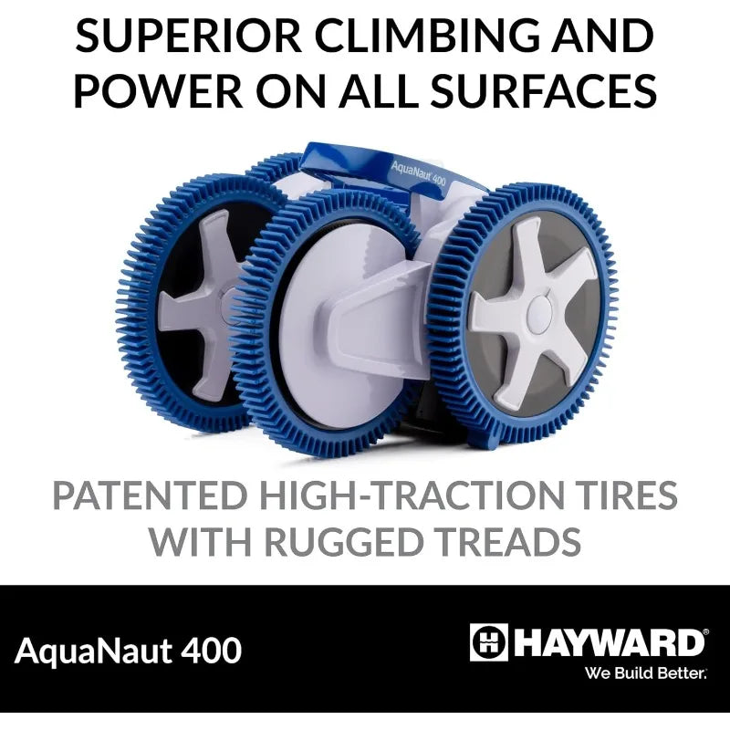 Hayward Aquanaut 400 Suction Pool Cleaner for In-Ground Pools up to 20 x 40 ft (Automatic Pool Vacuum) W3PHS41CST