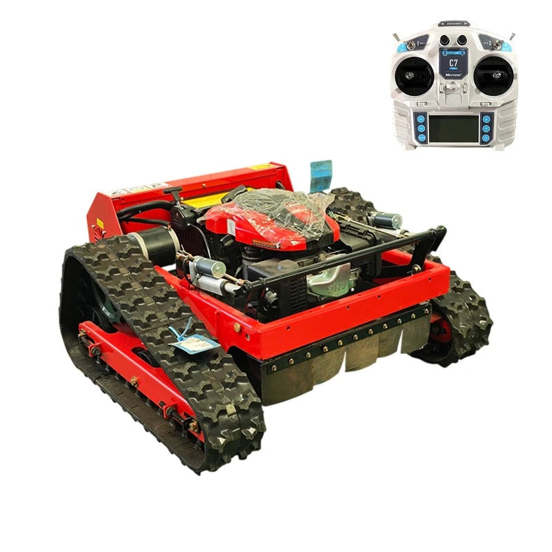 Customized Remote-controlled Lawn Mower, Farm Garden Automatic Crawler Track Lawn Mower/ Robot, Household High Quality Lawn Mower