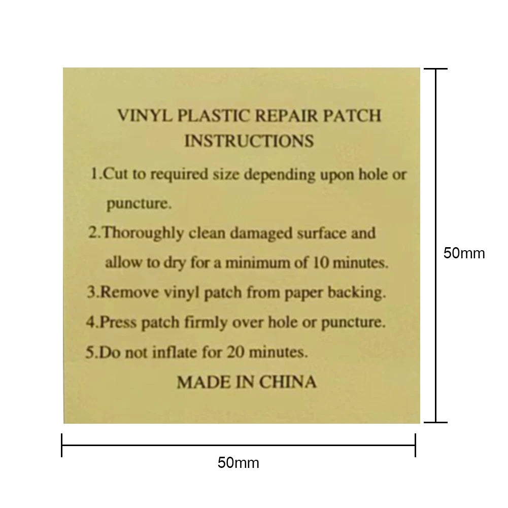 Self-Adhesive Pool Repairing Patches PVC Sticker for Inflatable Boat, Raft, Ring