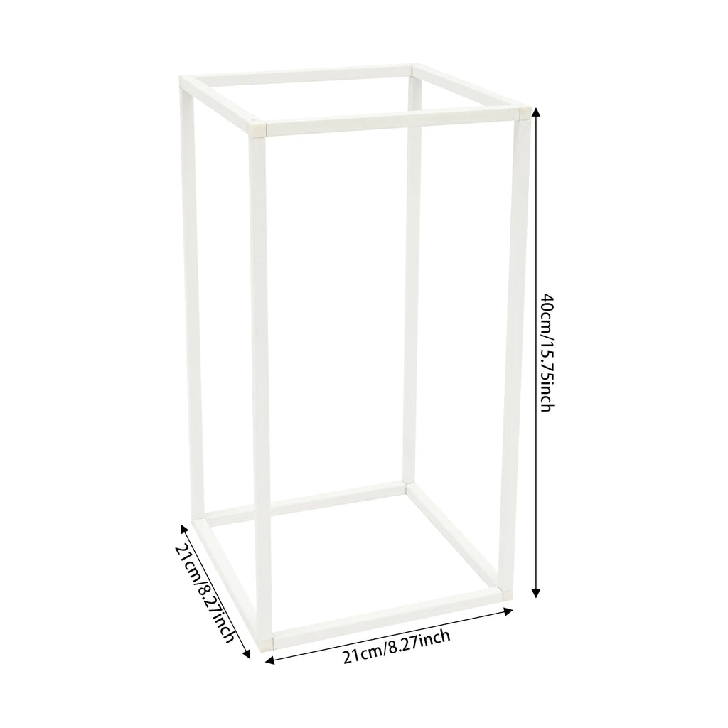 Geometric Flower Stand For Wedding/ 20 PCS Metal Flower Stand 21x21x40cm/ Freestanding Wedding Flower Stand