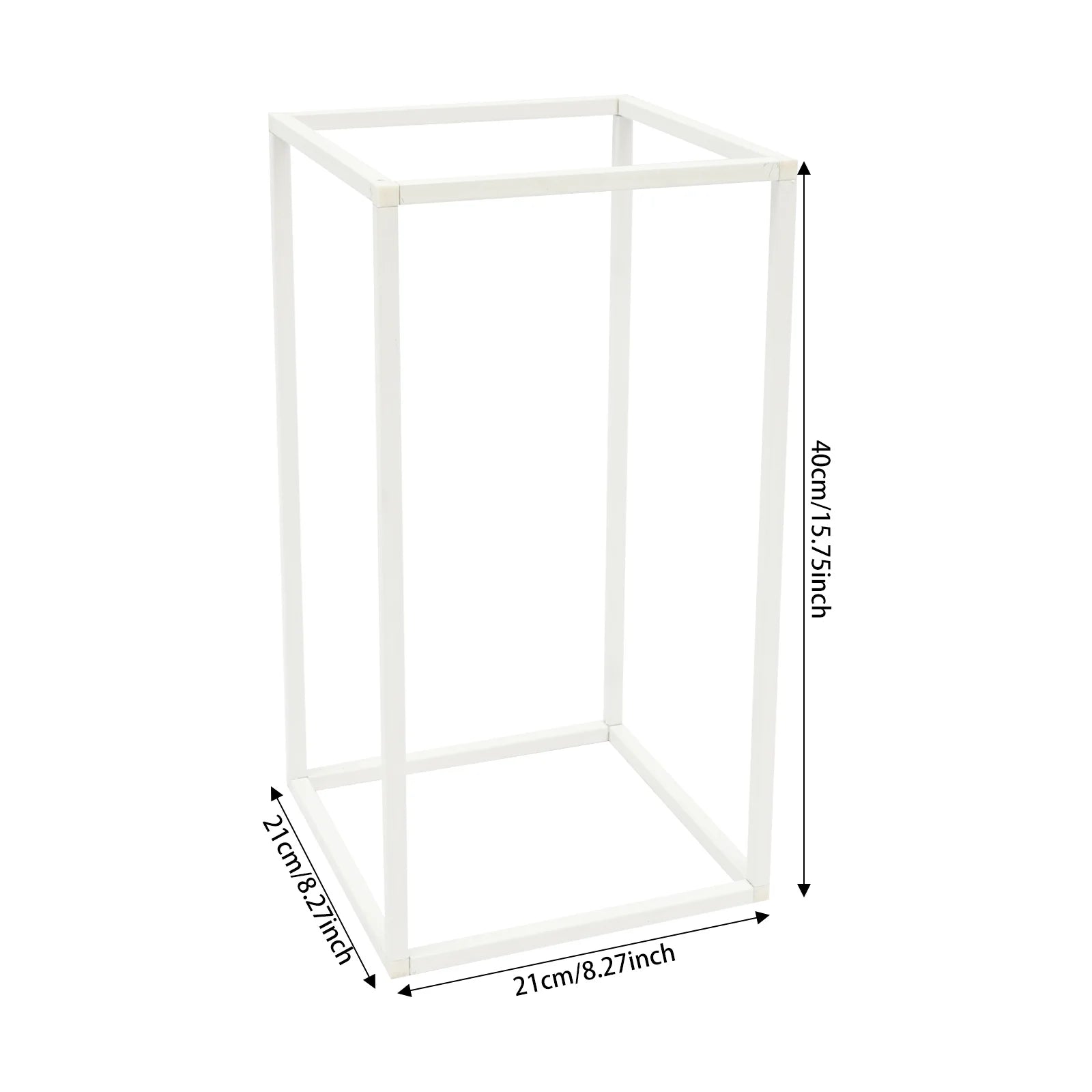 Geometric Flower Stand For Wedding/ 20 PCS Metal Flower Stand 21x21x40cm/ Freestanding Wedding Flower Stand