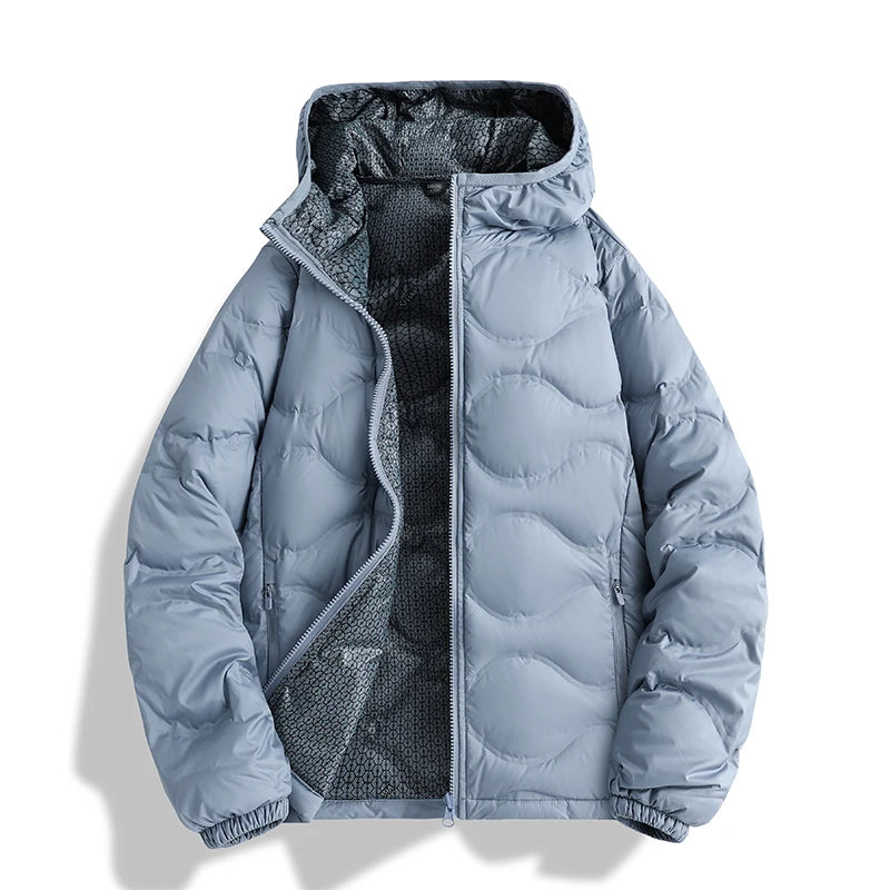 Unisex Fleece Thickened Hooded Jacket/ Windproof/ Breathable Warm Sports Jacket Autumn, Winter ,Outdoor Running Fitness Thick Jacket