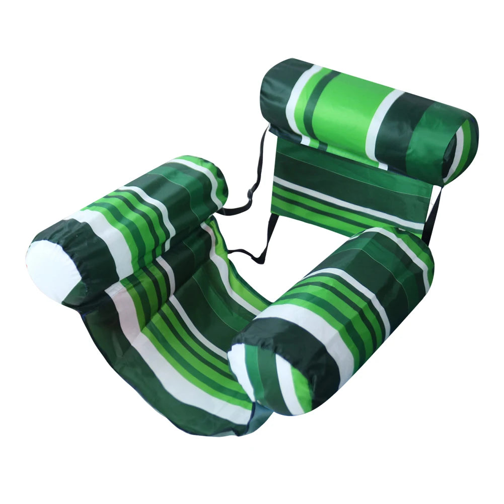 Inflatable Pool Float/ Floating Lounger Chair with Arm & Backrest / Water Floating Recliner for Pool, Lake, Beach