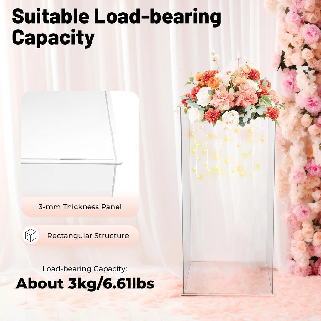 Acrylic Display Stand Freestanding Case/ Acrylic Display Box For Action Figures/ Collectibles/ Flowers 30*30*60cm