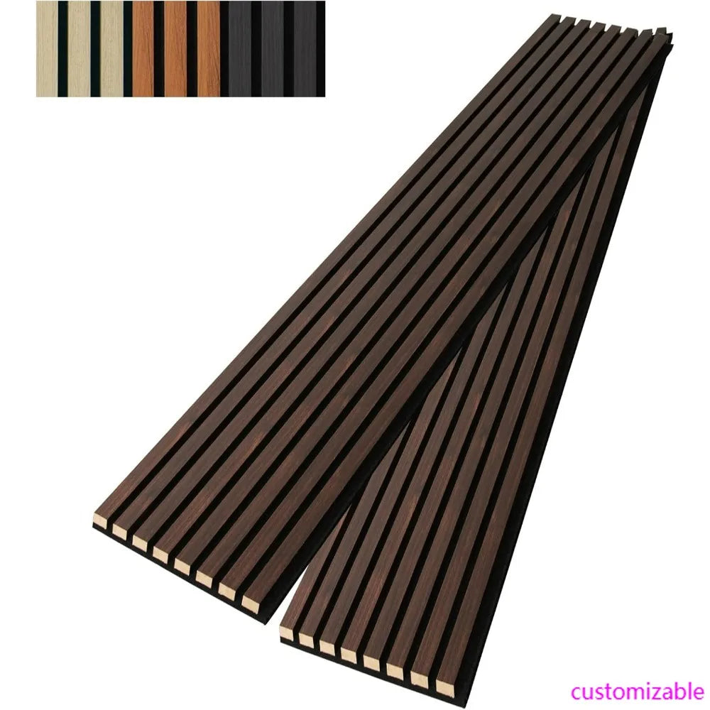 Art 3D Wall Panels: 108 x 13 Wooden Slat Wall Panels, 2-Pack/ 3D Soundproofing Acoustic Wall Panels, Large Size