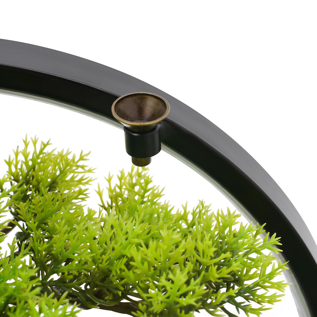 LED Dimmable Artificial Bonsai Tree/ Zen Tabletop Decor/ USB Warm Light Simulation /Pine Tree Desktop Ornament for Home/ Office/ Meditation Room