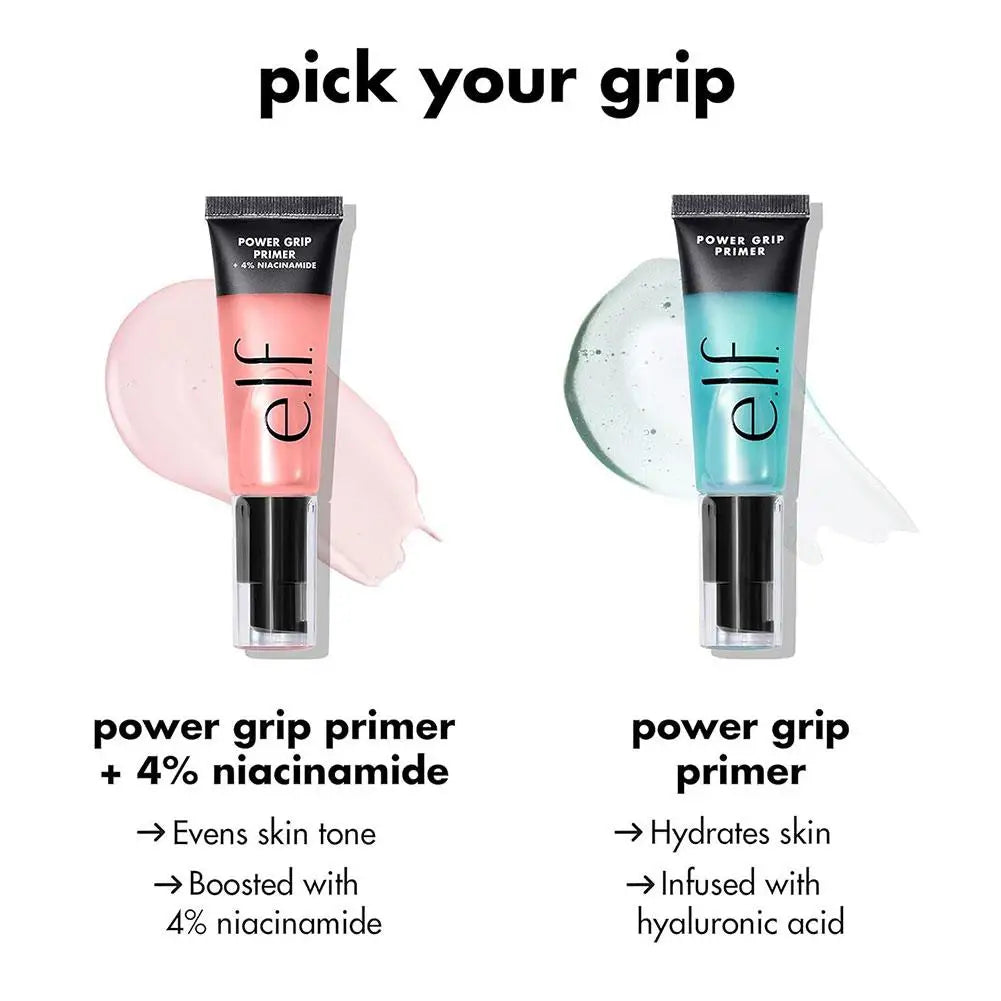 Power Grip Primer Gel Hyaluronic & 4% Niacinamide Brightening Acid/Hydrating Long-lasting Moisturizing Wear