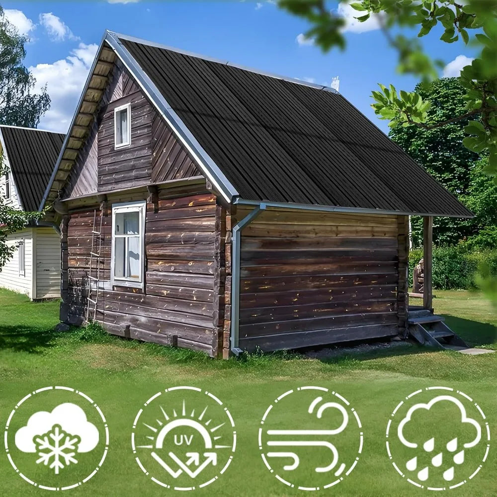 20-Pack Durable Galvanized Steel Corrugated Roof Panels for Carports and Outdoor Structures