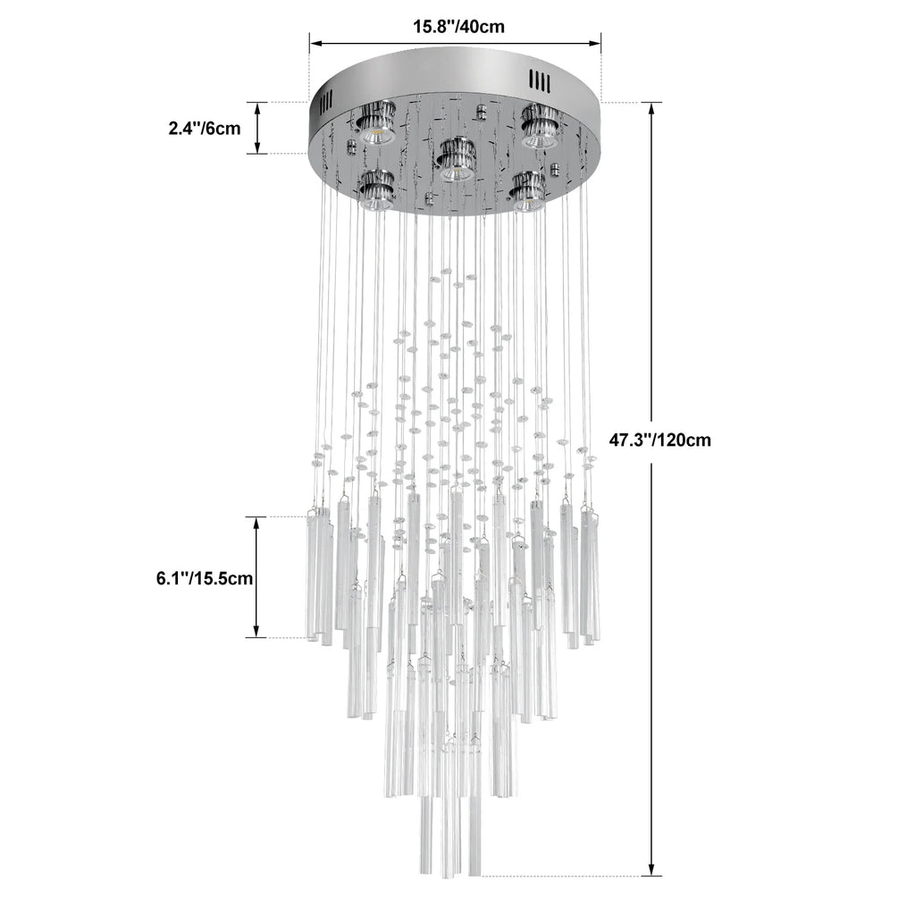 Crystal Ceiling Chandelier Luxury Home Decor/ Living Room/ Bedroom  Pendant Lights /Lighting Fixture Ceiling Lamps