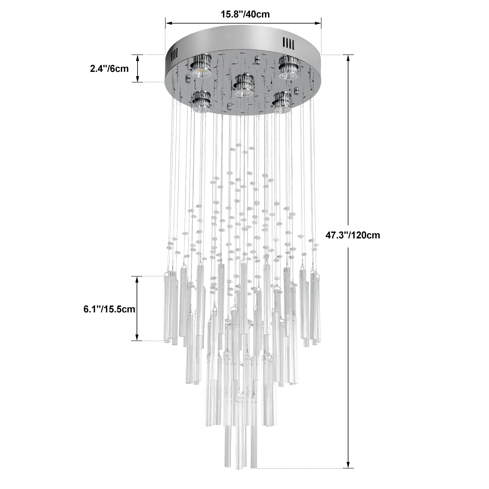 Crystal Ceiling Chandelier Luxury Home Decor/ Living Room/ Bedroom  Pendant Lights /Lighting Fixture Ceiling Lamps