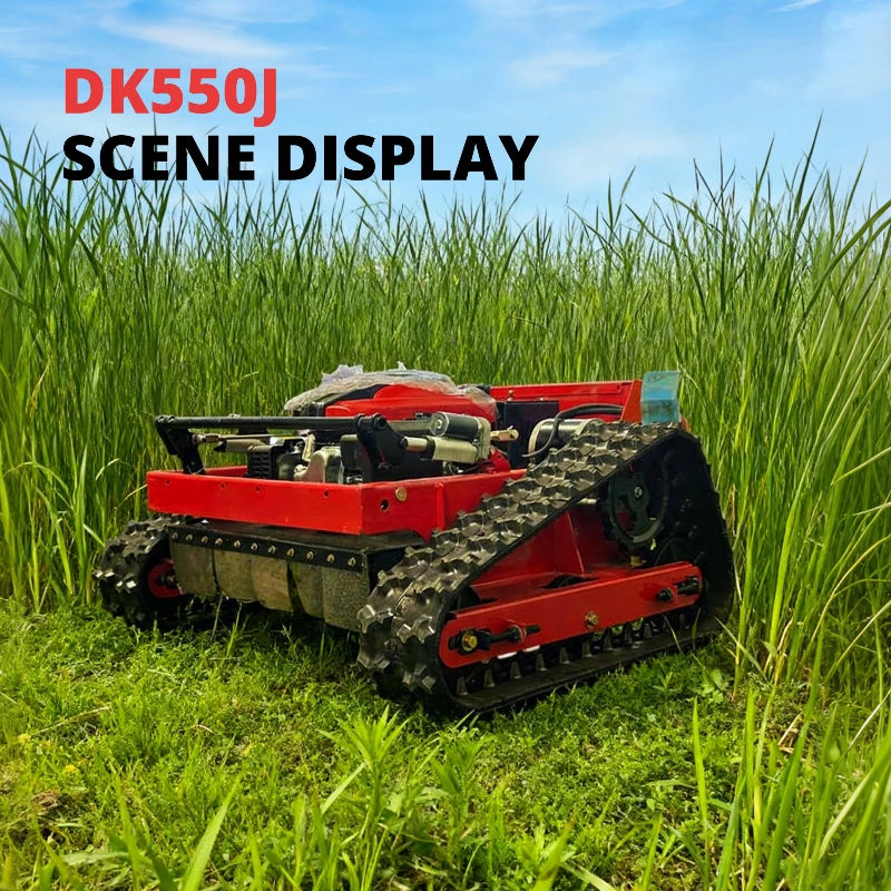 Customized Remote-controlled Lawn Mower, Farm Garden Automatic Crawler Track Lawn Mower/ Robot, Household High Quality Lawn Mower