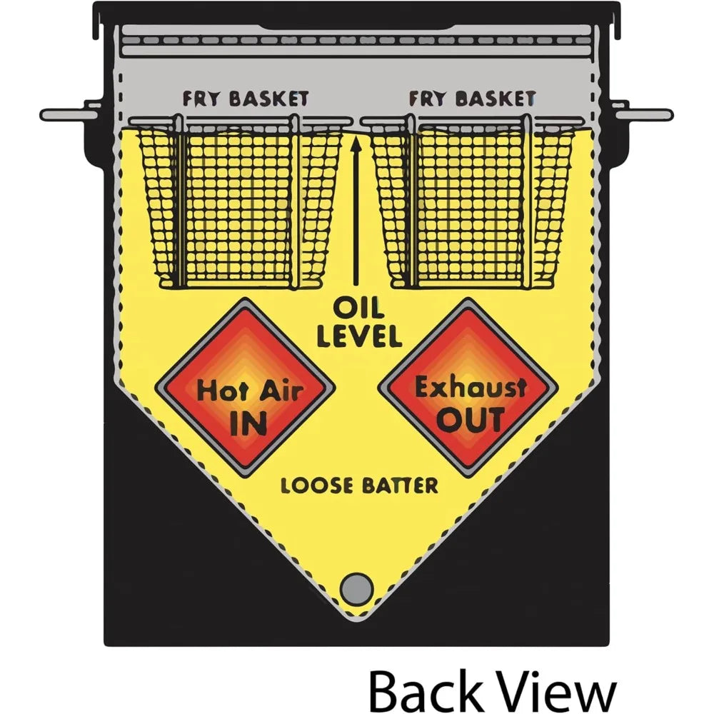 700-725 2.5-gal Stainless Bayou Fryer Freestanding or Table Top Includes Stainless Mesh Basket, Fry Thermometer, Drain Valve High