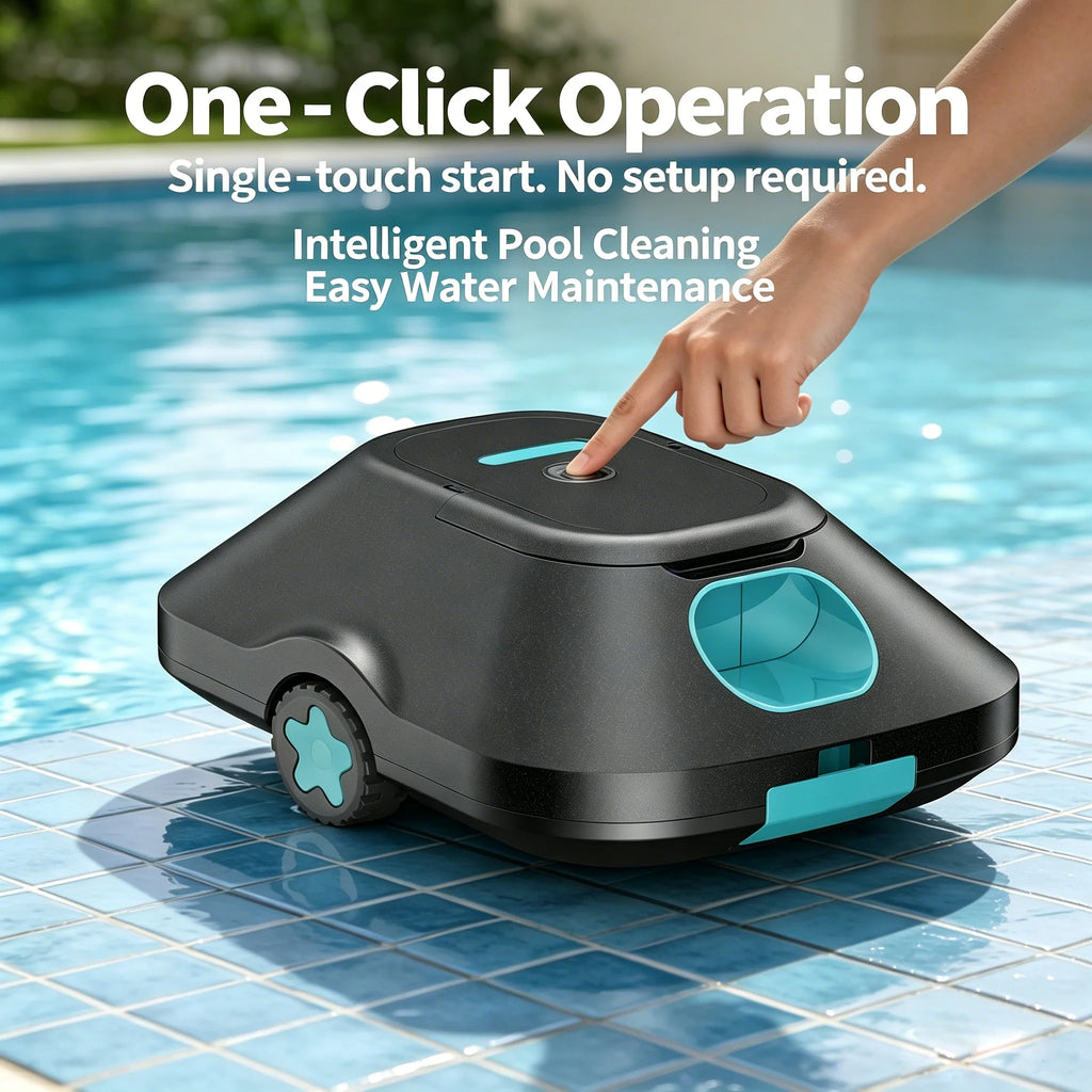 2026 Upgraded Robotic Pool Cleaner/ 210 Mins Runtime/ Smart Path Planning/Auto-Parking Automatic Pool Vacuum for Above Ground/ Inground Pools, 2200 Sq .Ft Coverage