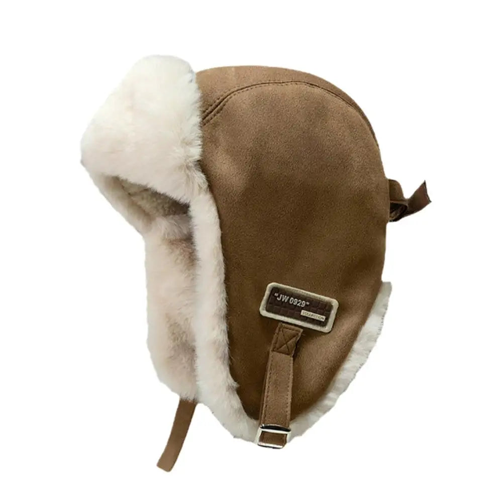 Thick Warm Russian Ushanka Fur Hat Fashion Male/ Female Winter Hat Black Grey Earflap Ski Russian Cap Bomber Hat Gifts