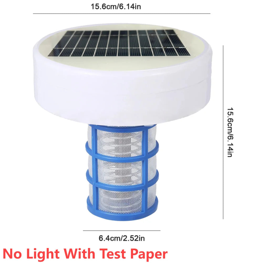 Solar Pool Ionizer Purifier/ Kills-Algae/ Swimming Pool Water Purifiers/ Chlorine-Free Sun Shock &/Water Purifier For Outdoor Hot Tub