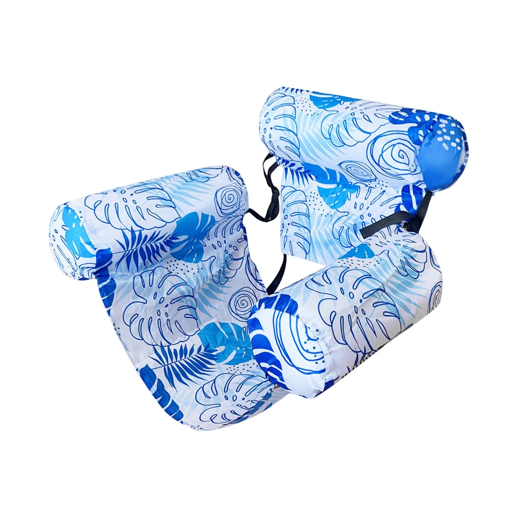 Inflatable Pool Float/ Floating Lounger Chair with Arm & Backrest / Water Floating Recliner for Pool, Lake, Beach