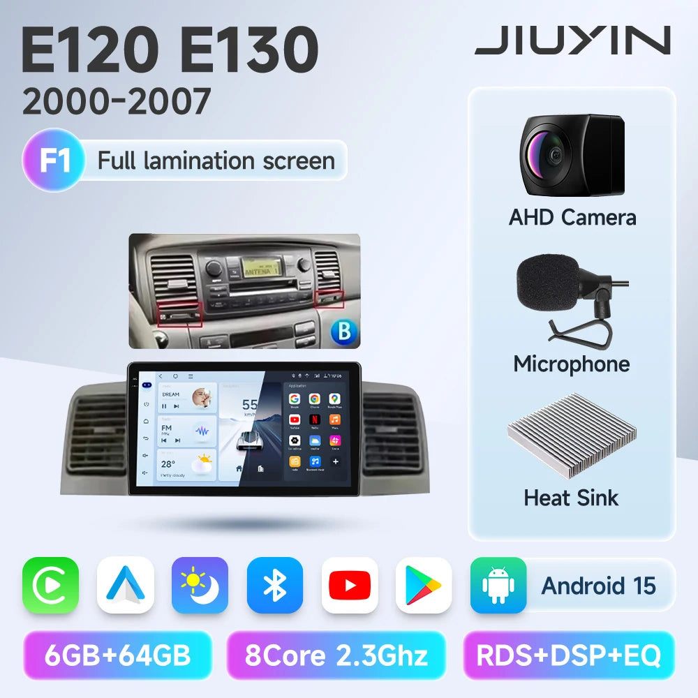 For Toyota Corolla Verso Spacio E120 2001-2007 Auto Radio Car Play WIFI Car Radio/ GPS Navigation/ Multimedia Video Stereo DSP Audio