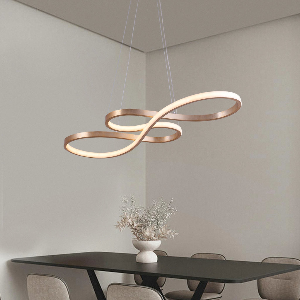 Modern Chandelier Pendant Light/ Acrylic/ Note Dimmable Led Ceiling Lamp/ Dining/ Living Room/ Hotel Decor/ Hanging Fixture