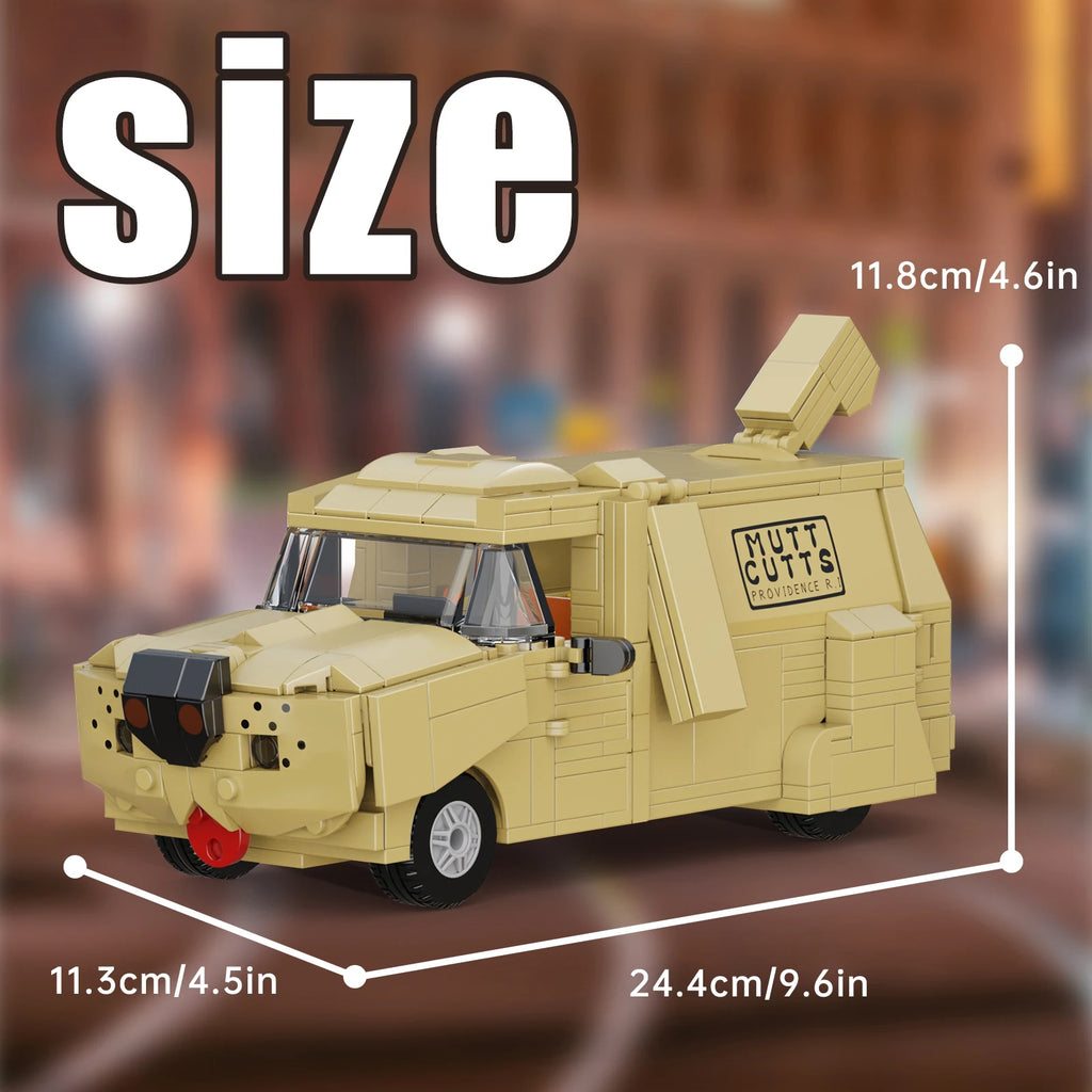 Funny Dog Van DIY Car Building Blocks Set Animal Vehicle Model Living Room Shelf /Home Decoration/ Office Desk Decor /Gifts for Fans