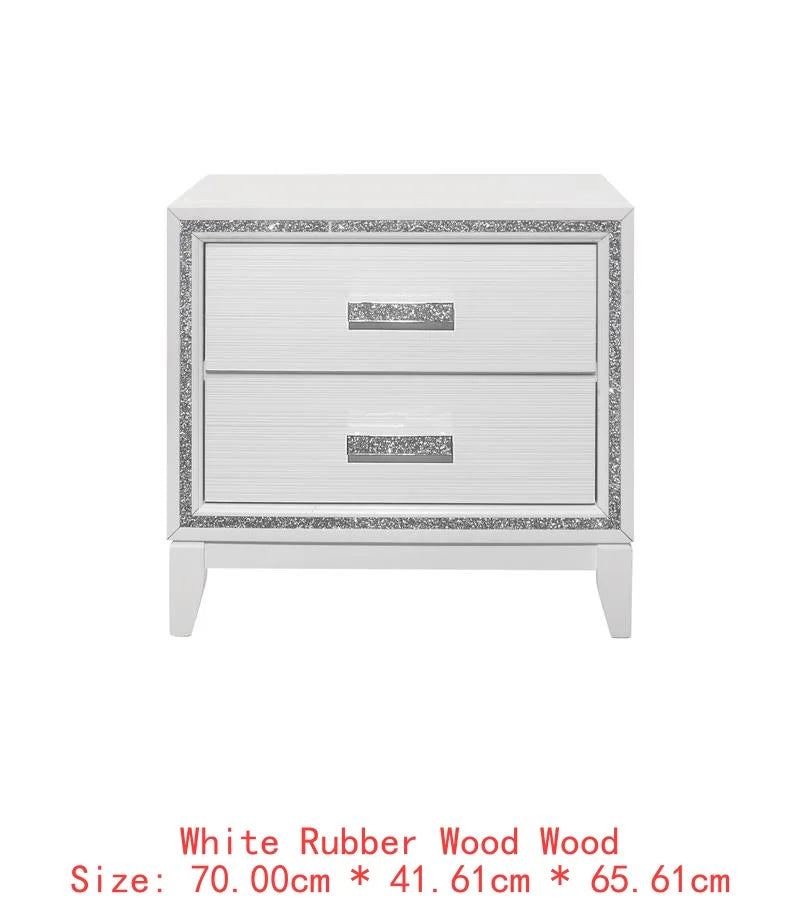5PC King Bedroom Set - White Modern Design