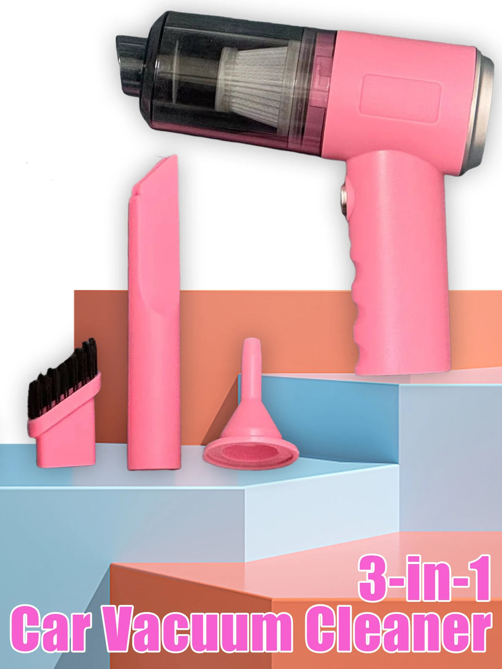 Wireless Hand Held Vehicle Vacuum/ Mini Vacuum Cleaner Super Suction Power/ Can Be Used for Car and Home Cleaning