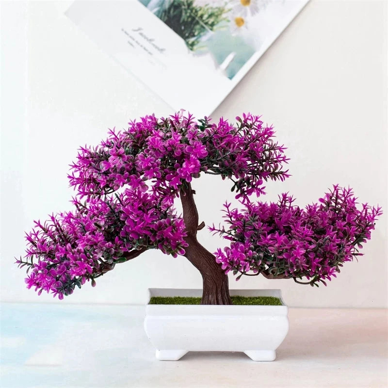 Artificial Plants Bonsai Small Tree Pot/ Fake Plant Flowers/ Potted Ornaments for Home/ Room Table Decoration/ Hotel/ Garden Decor