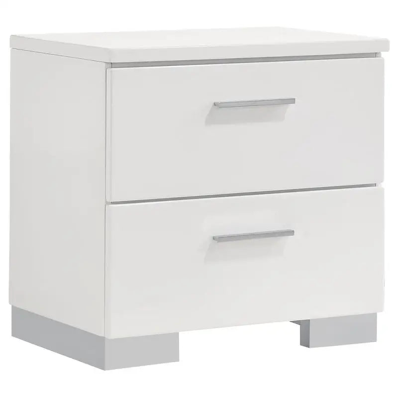 4-Pc High Gloss Eastern King Bedroom Set