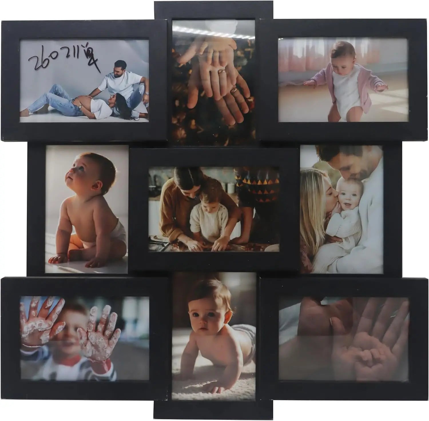 4PCS/Set  4x6 Inch Collage Picture Frame Wall Decor Set/Home /Living Room Wall Hanging Photo Frames/ Multi-Photo Display with Glass Front/ Wedding Party Home Decoration